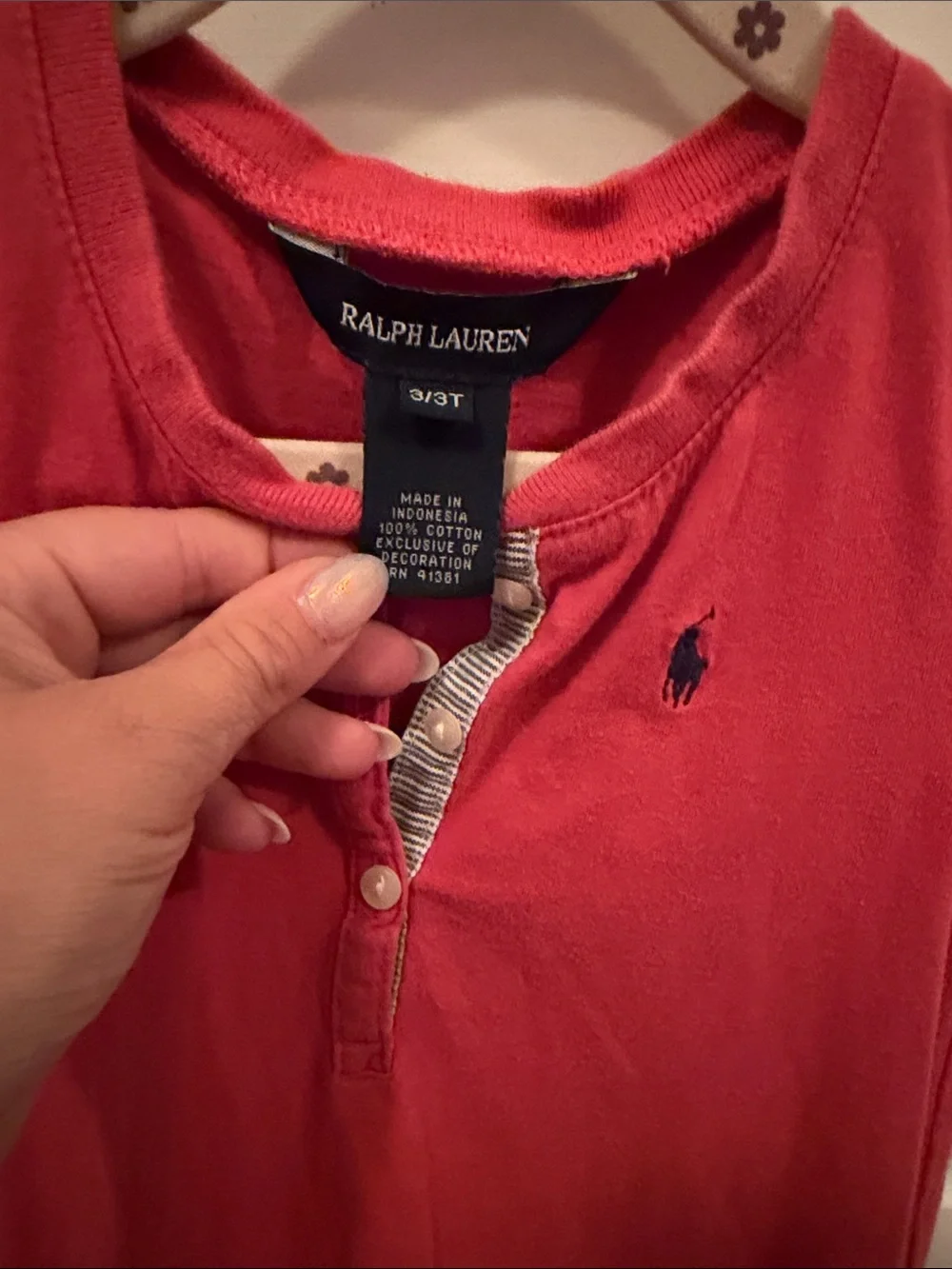 Ralph Lauren Girls' Red Polo Dress